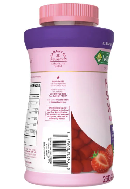 Nature's Bounty Cabello, Piel y Uñas Avanzado, 230 Gomitas