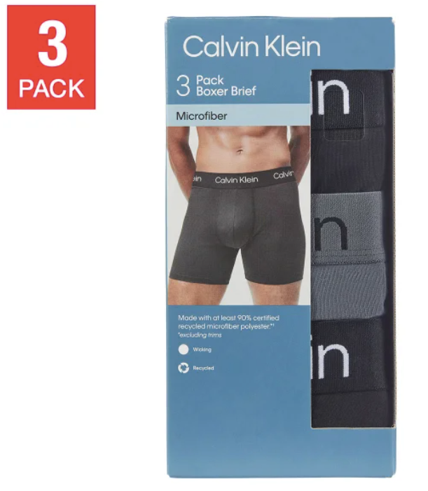 Bóxer Calvin Klein para hombre, paquete de 3