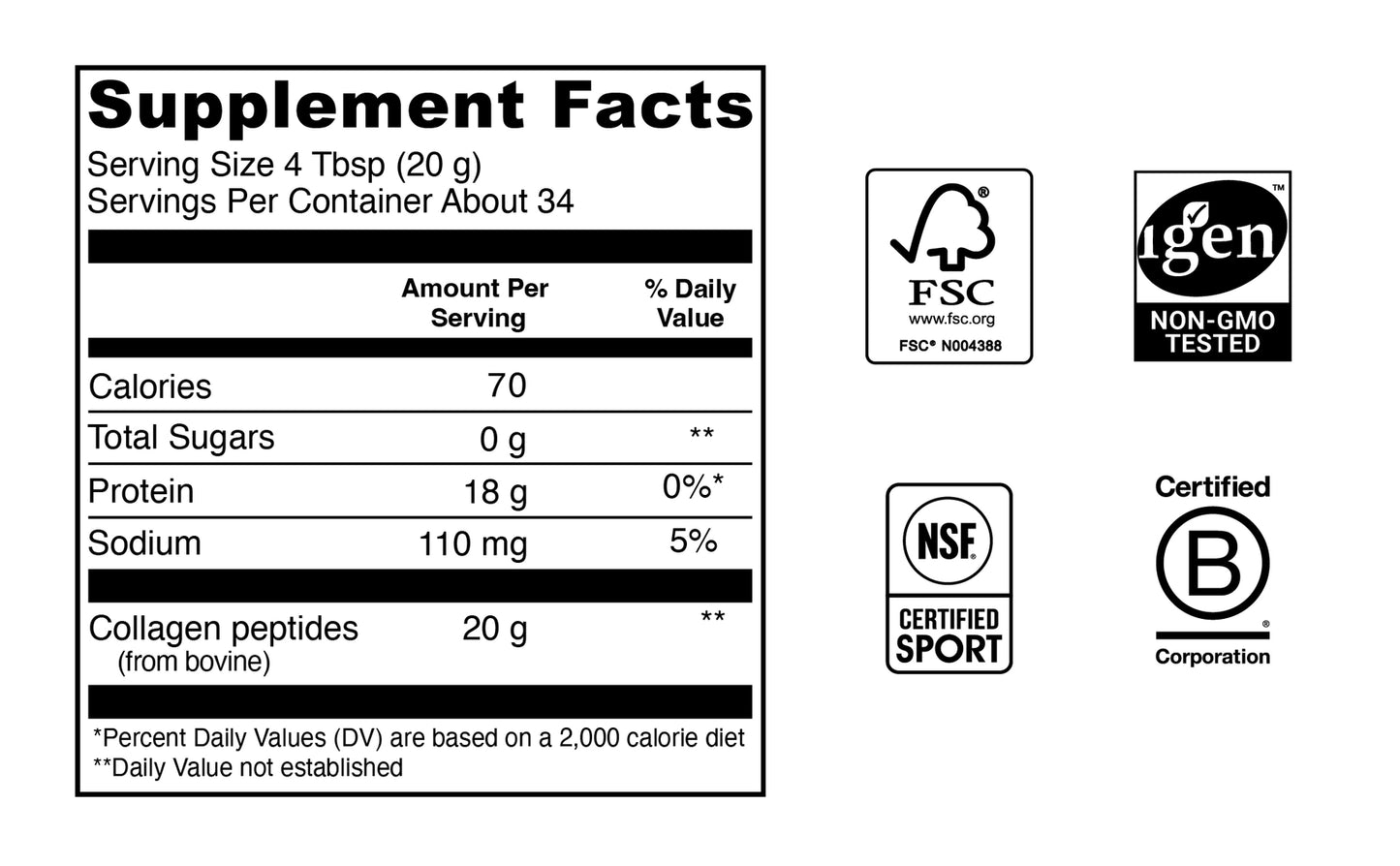 Péptidos de colágeno de Vital Proteins, sin sabor, 1.5 lb