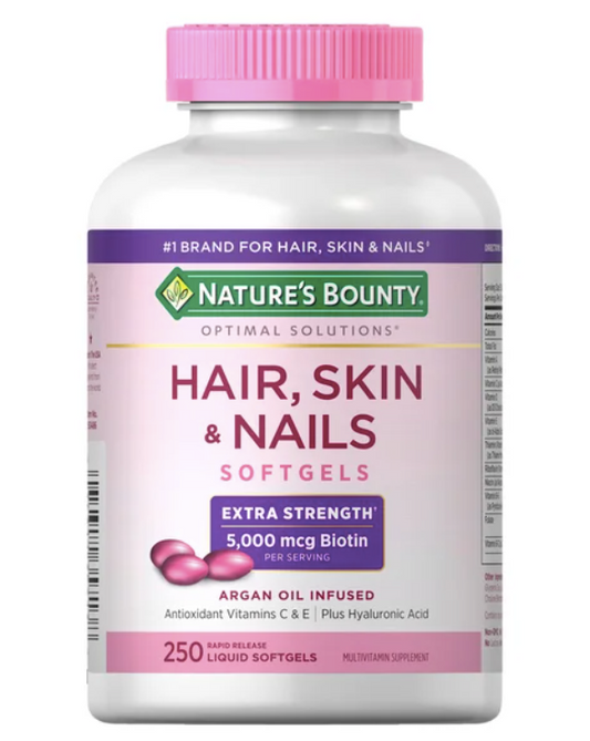 Nature's Bounty Cabello, Piel y Uñas, 250 Cápsulas Blandas