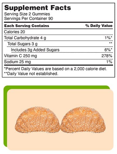 Vitamina C Kirkland Signature 250 mg, 360 gomitas para adultos